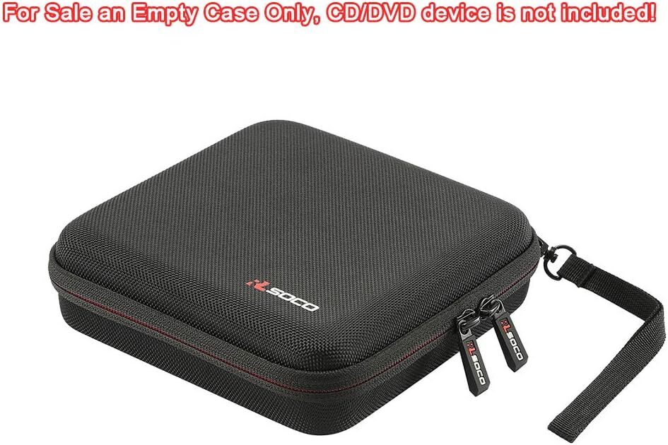 RLSOCO External USB CD DVD Drive Burner Writer Blu-Ray Case for Black