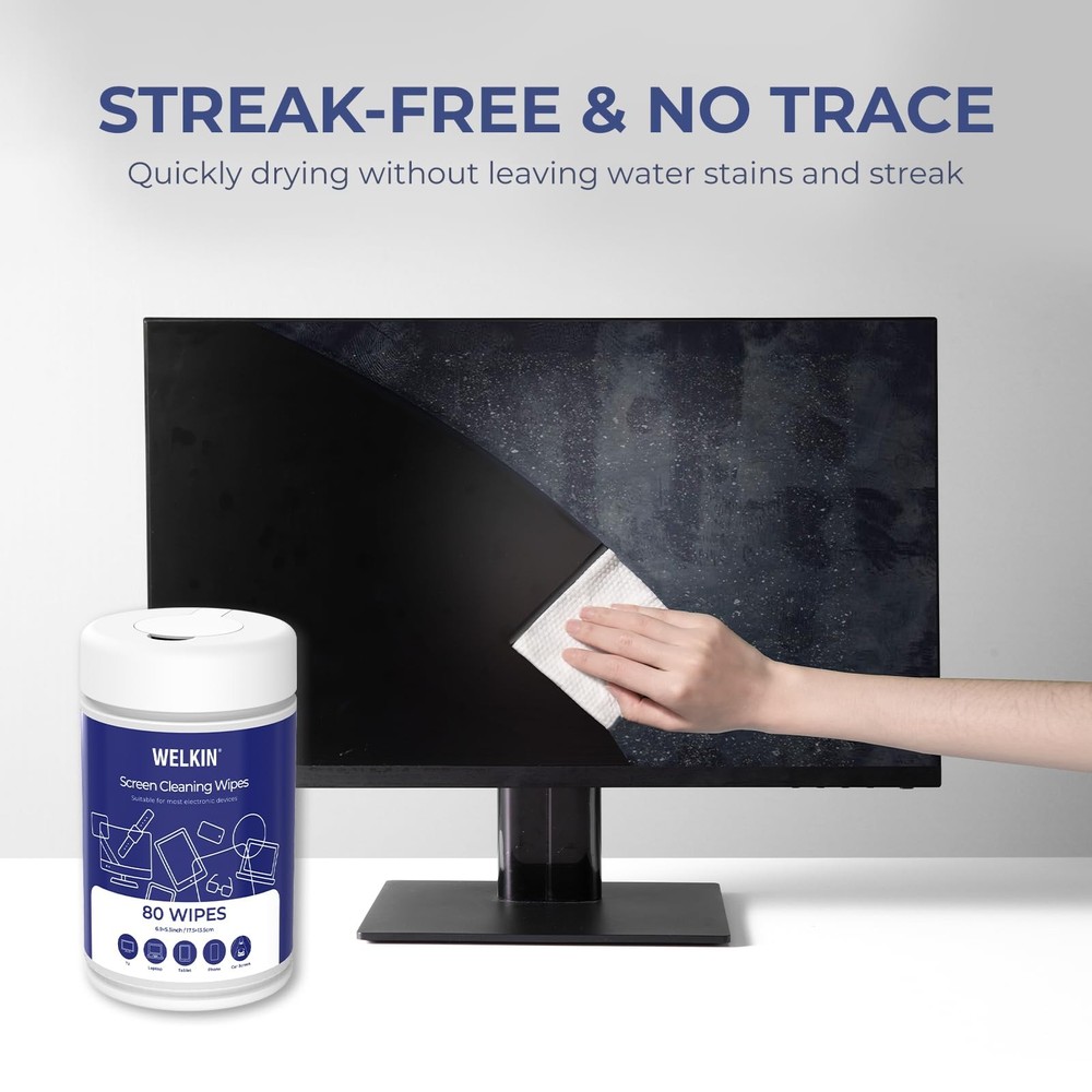 80 Electronics Cleaning - Non Screen Cleaner, Streak Touchscreen Cleaning for...