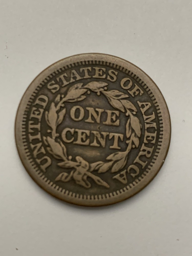 1849 Braided Hair Large Cent