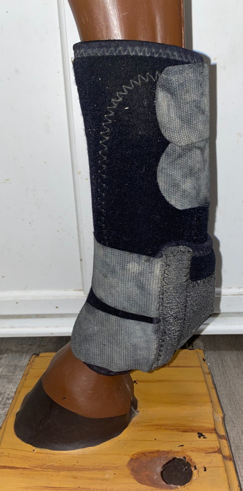 CLASSIC EQUINE LARGE FRONT BLACK SPORT BOOTS SMB