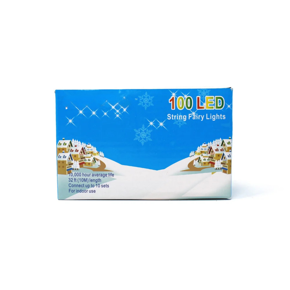 Elegani 3-Pack 100 LED String Lights – Matte Blue, 8 Lighting Modes, Connectable