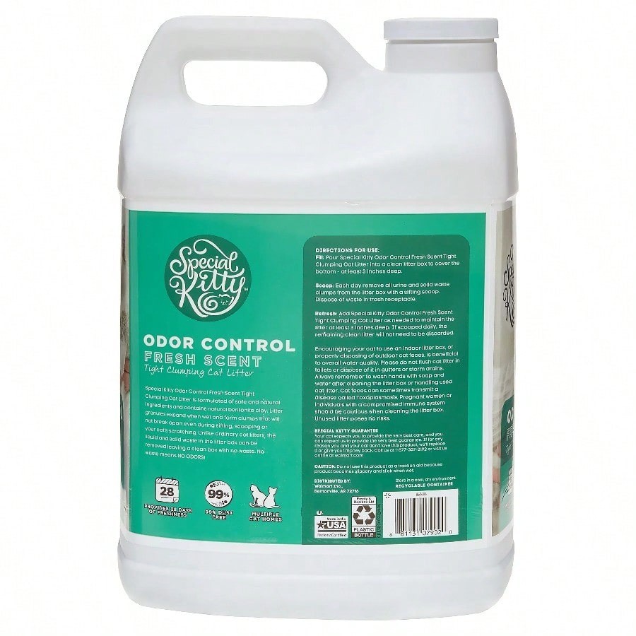 Clumping Clay Cat Litter, Fresh Scent, 20 Lbs Jug
