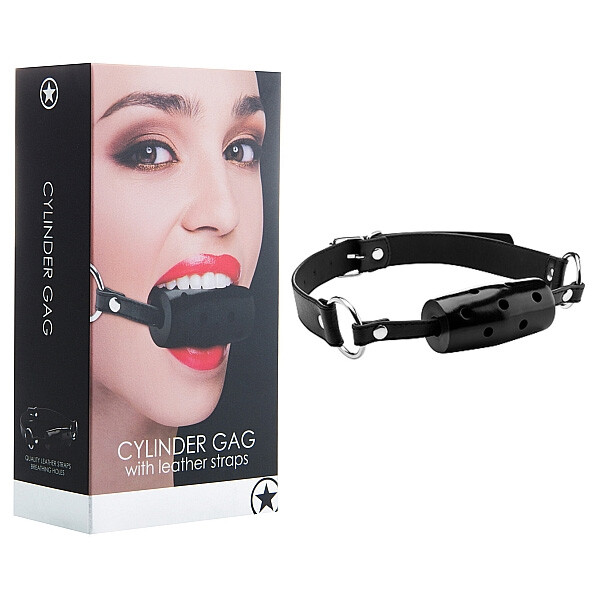 Ouch! Cylinder Gag - Black