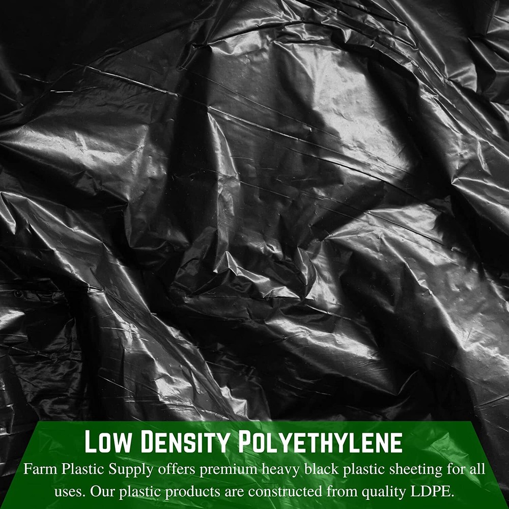 Poly Cover - 6 Mil Black Plastic Sheeting