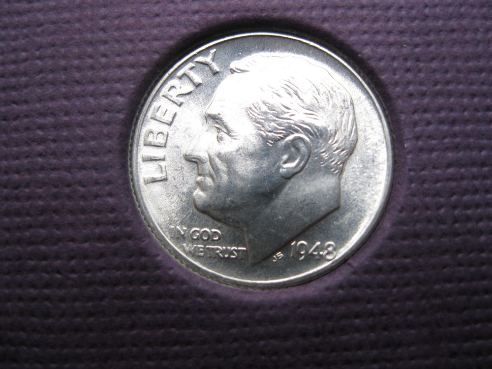 1948 D US Silver Mint Set Brilliant Uncirculated!