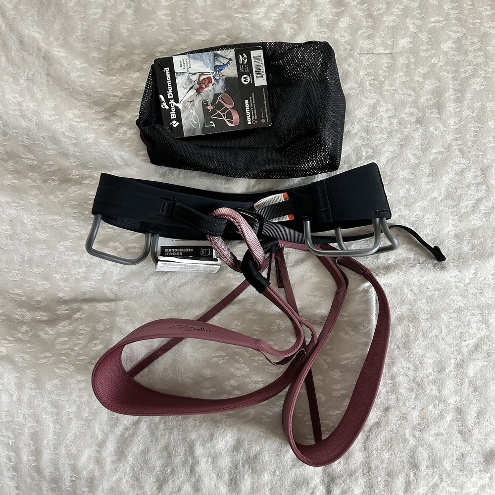 Black Diamond Babsi Edition Solution Harness Medium with Mesh Bag
