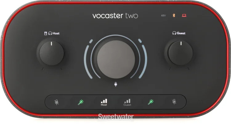 Focusrite Vocaster Two USB-C Podcasting Audio Interface