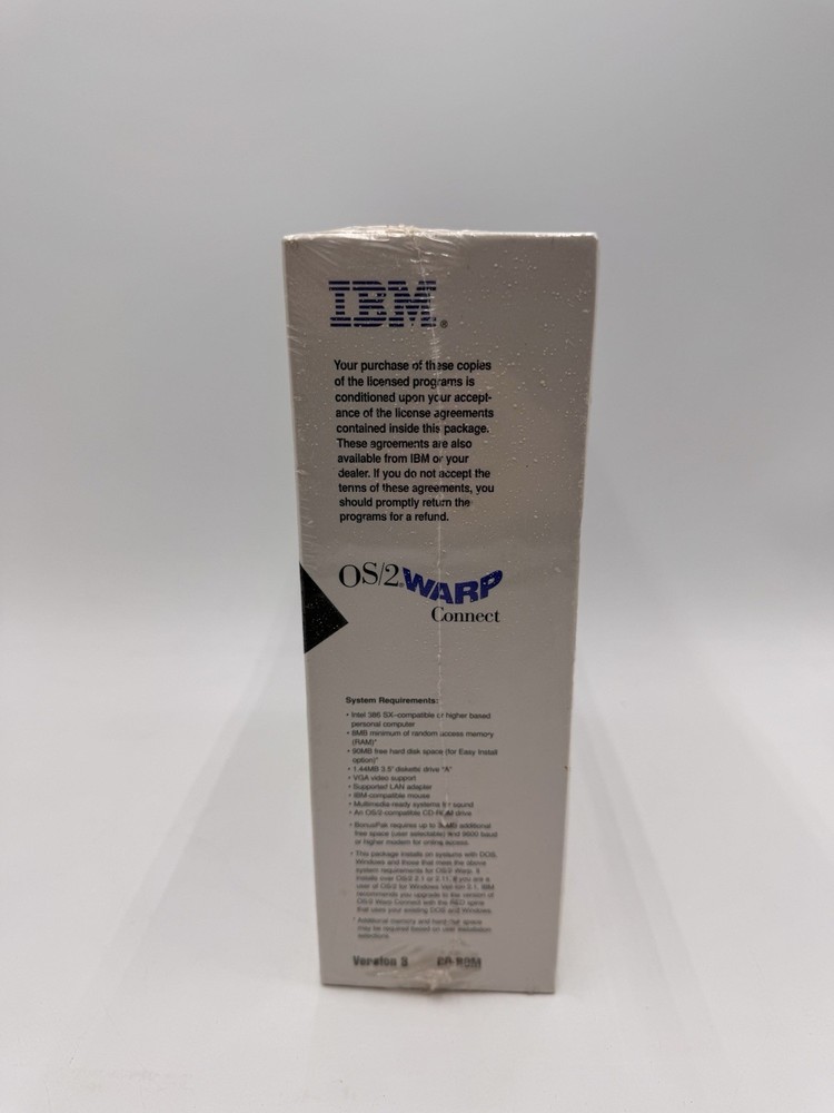 IBM OS/2 Warp Connect Version 3 CD-Rom Vintage Computer Software (NOS)