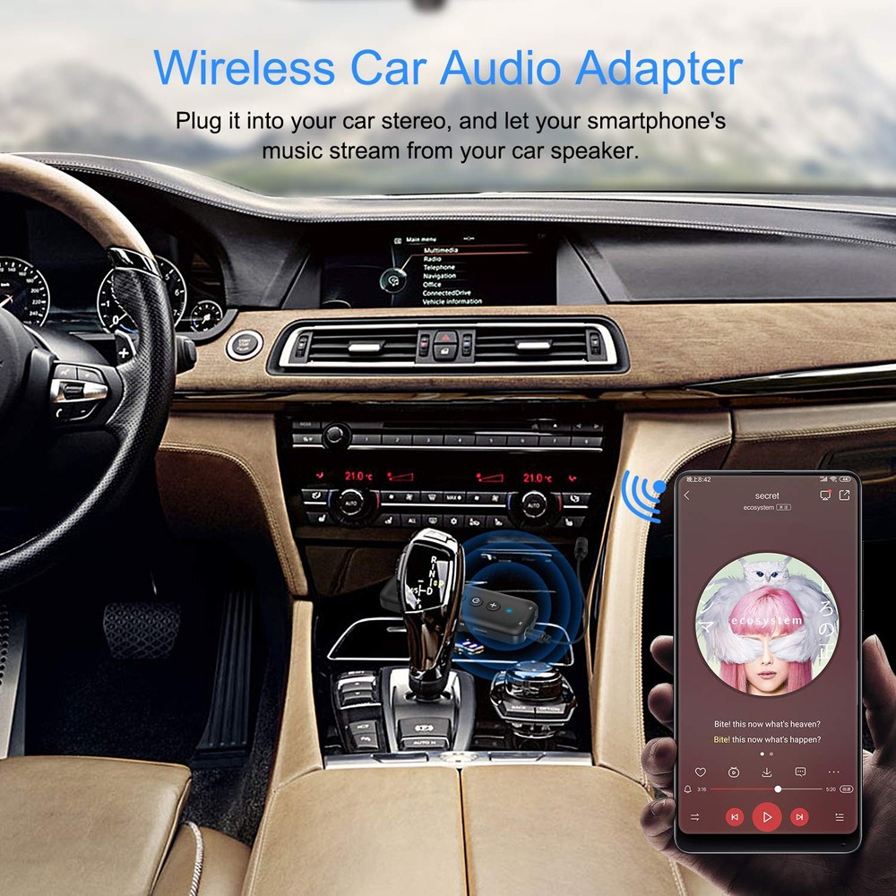 Bluetooth 5.3 Transmitter 3 in 1,Bluetooth Receiver,Wireless Adapter, Bluetoo...