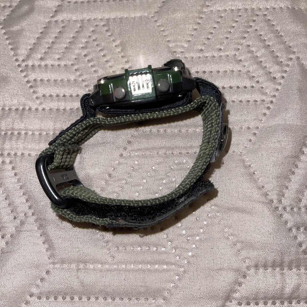 Dan Stevens Digital Watch 30 M With Compass Adjustable Fabric Band EUC