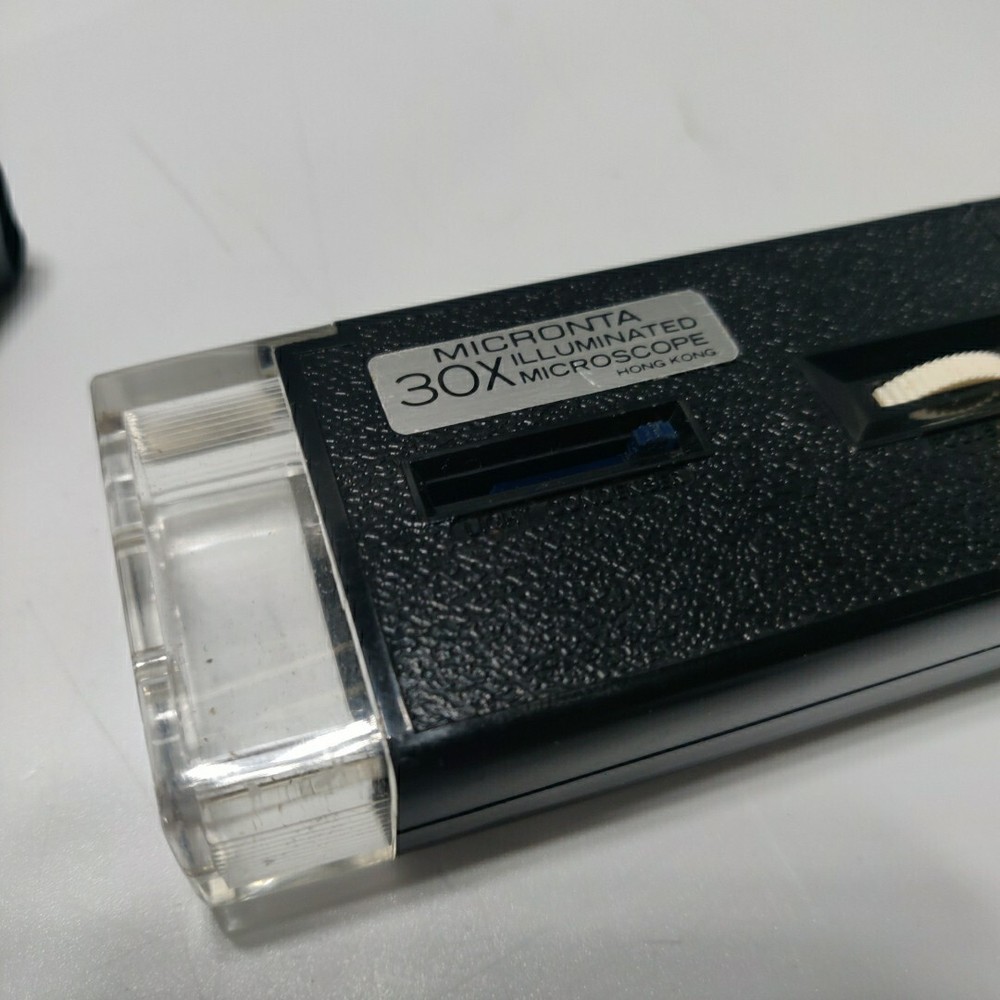 Vintage Micronta 30X Illuminated Microscope with Case no bulb