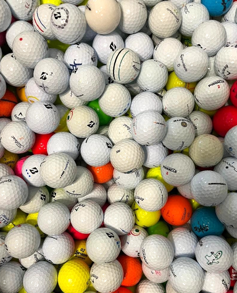 100 Assorted Practice Mix Used Golf Balls