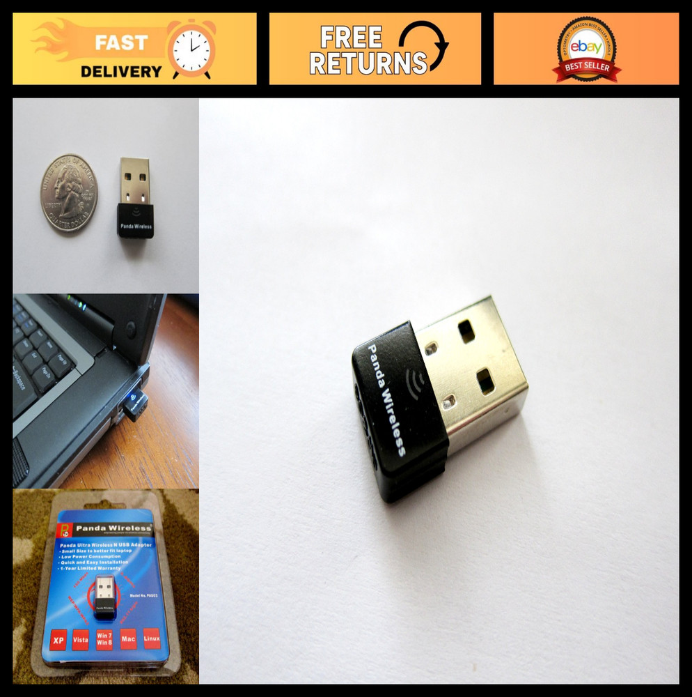Wireless USB WiFi Adapter 150Mbps - Dual Band 2.4GHz for Windows & Linux Systems