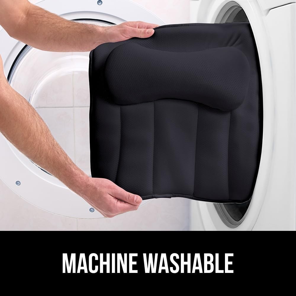 Flexible Ergonomic Bath Pillow with Oversized Headrest - Spa Experience at Home