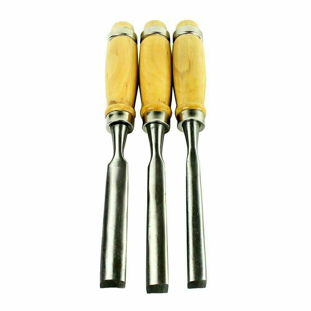 Wood Carving Hand Chisel Tool Set Professional Woodworking Gouges Steel 12 PCS