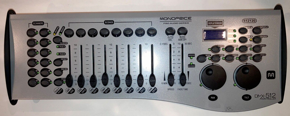 16 Channel DMX-512 Stage Light Controller Console - Monoprice 612120
