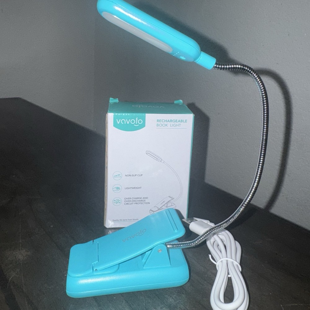 Vavofo Rechargeable Book Reading Light Clip On