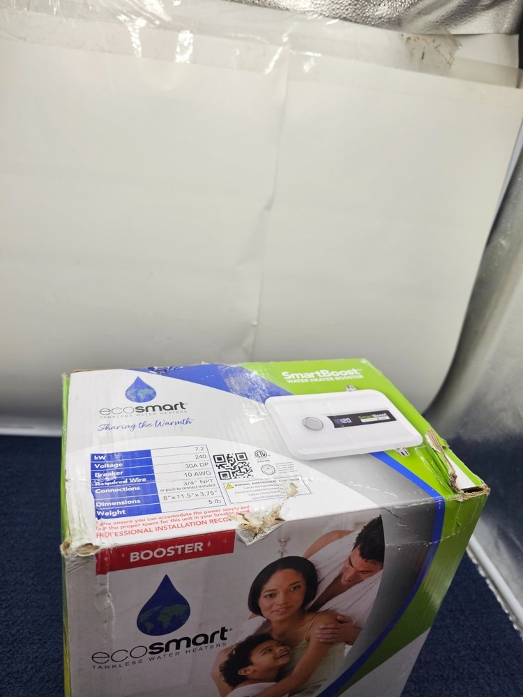 EcoSmart ECOTB240 SmartBoost™ Water Heater Booster 240VAC 60Hz 7.2kW 150psi Max