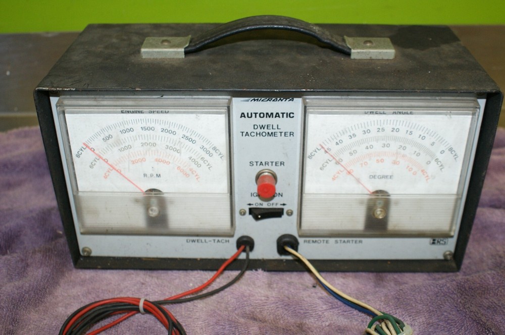 Radio Shack Micronta Automatic Dwell Tachometer remote start - Untested