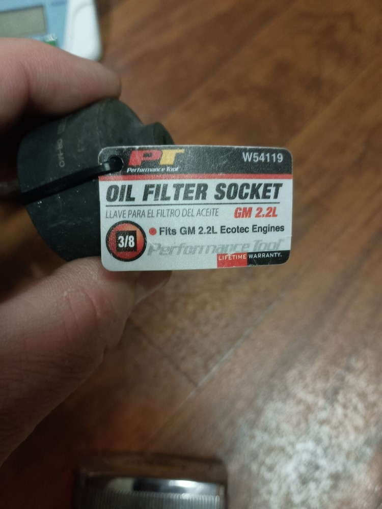 3/8" Drive Oil Filter Socket for 2.2L GM Performance Tool W54119