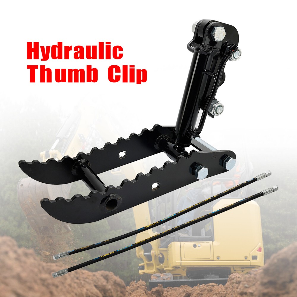 Hydraulic Thumb Clip For Mini Excavator Smail Digger Attachment,