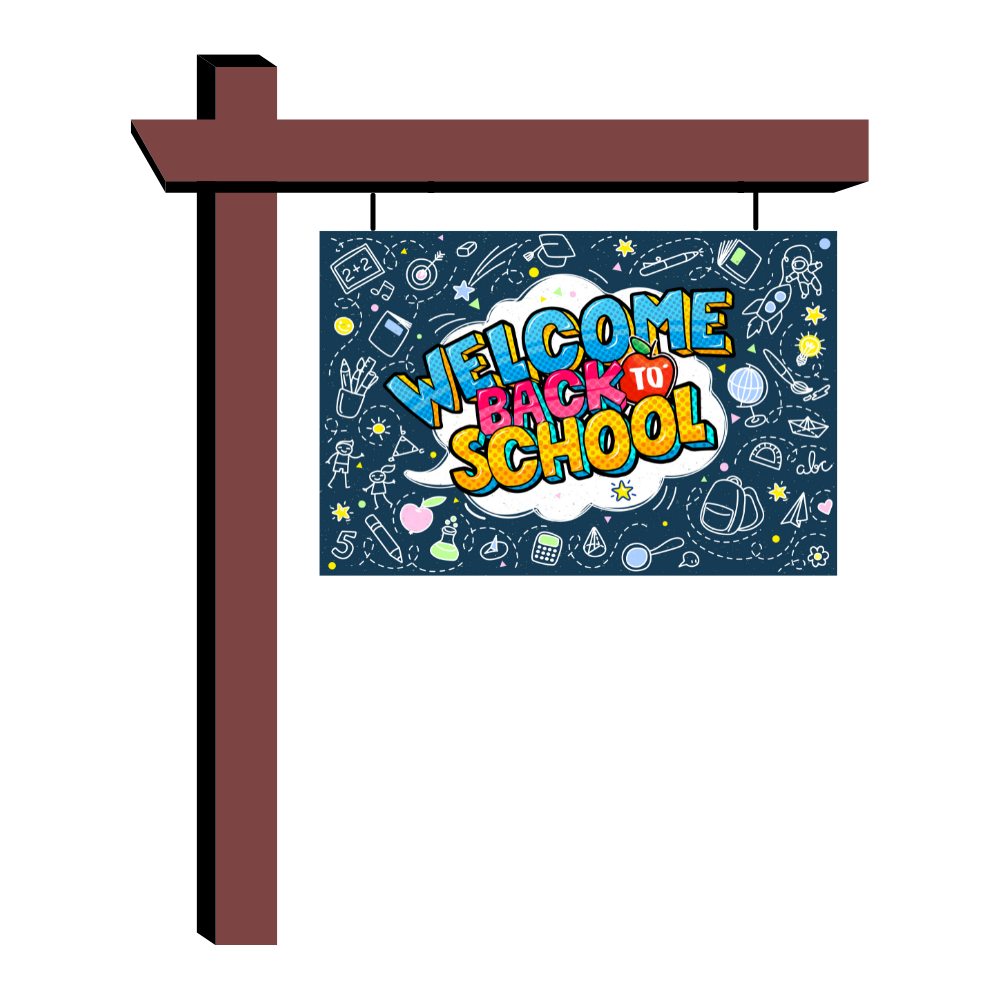 Welcome Back to School Sign or Hanger