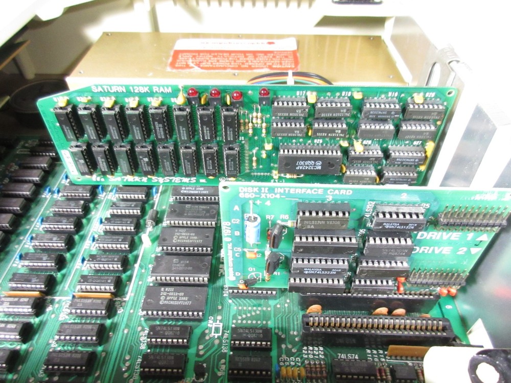 Apple II Plus, II+ Computer, 2 Disk II Drives, 2 Disks, Working, in Great Shape
