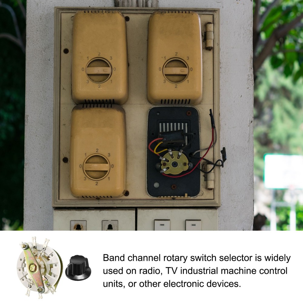Band Selector Rotary Switch 2P2T 2 Pole 2 Position 1 Deck