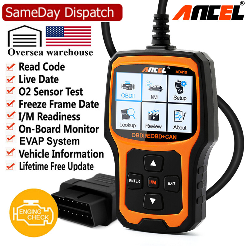 Car Code Reader OBD2 Scanner Check Engine Fault Light Turn Off Diagnostic Tool