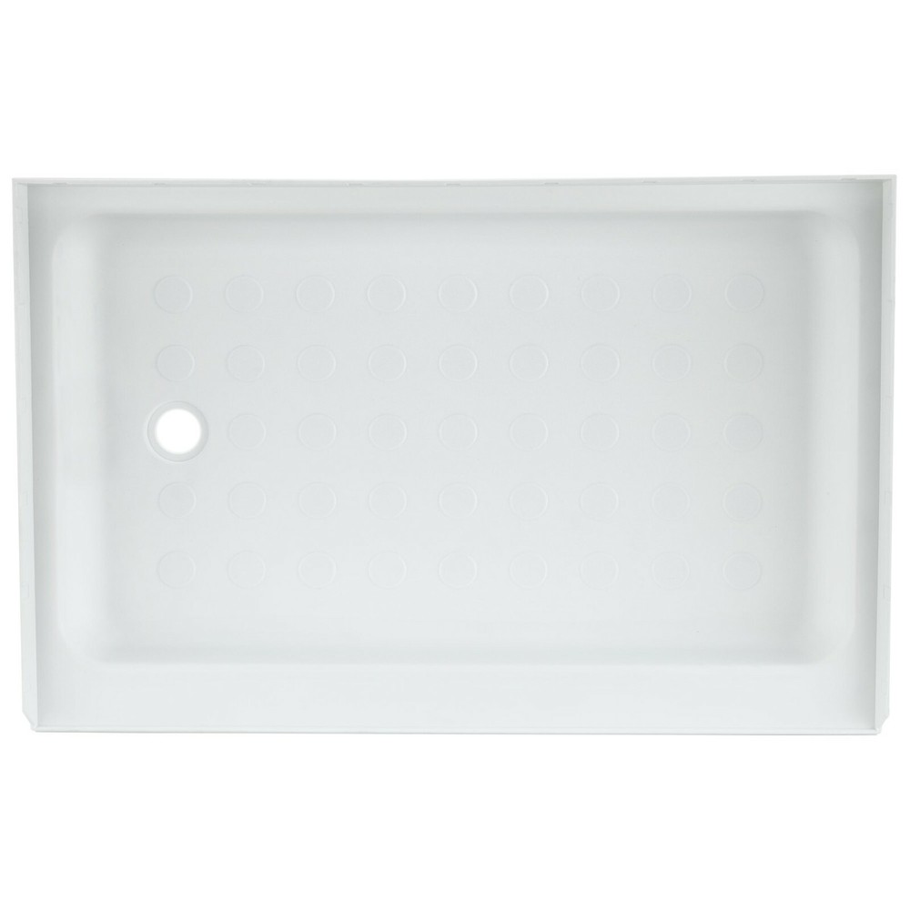 RV Shower Pan 36" x 24" x 5" Left Drain in White RV Shower Pan RV Bath