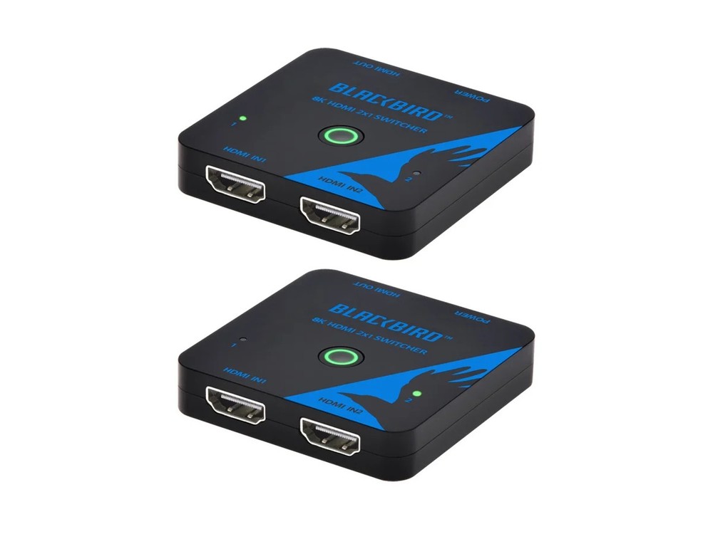 Monoprice Blackbird 8K60 2x1 HDMI Switch 1x2 One HDMI Input Between Two Sources