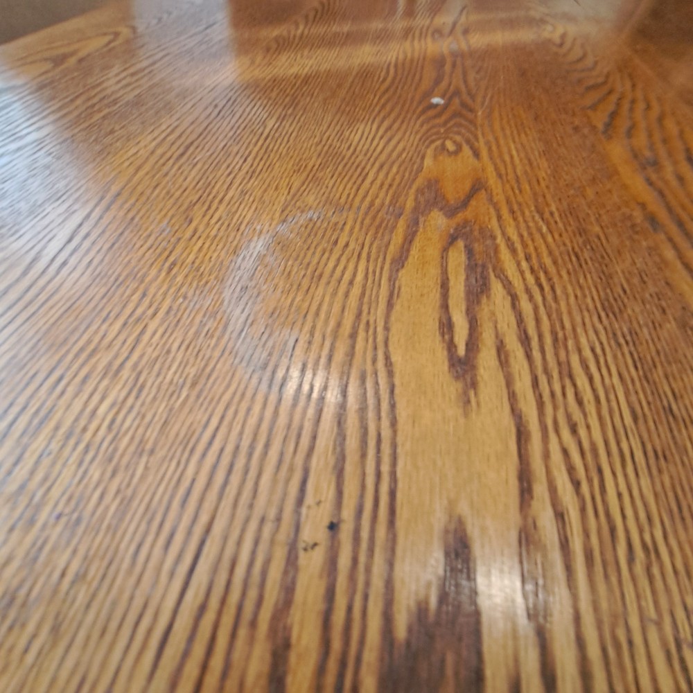 Solid Oak Dining Set 72" With 2 Leafs And 6 Chairs