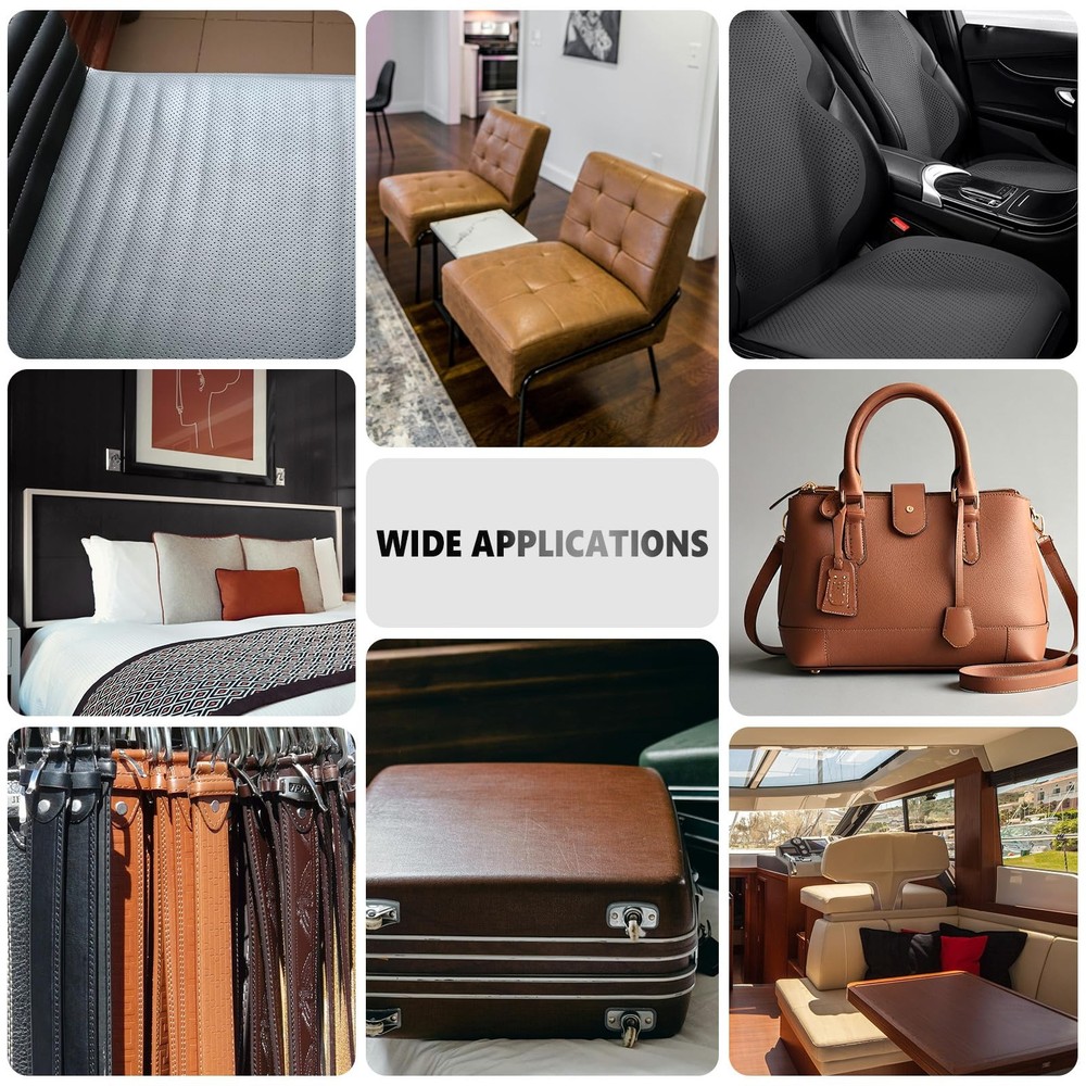 Leather Repair Patch, Breathable Perforated Self Adhesive Repair Patch,