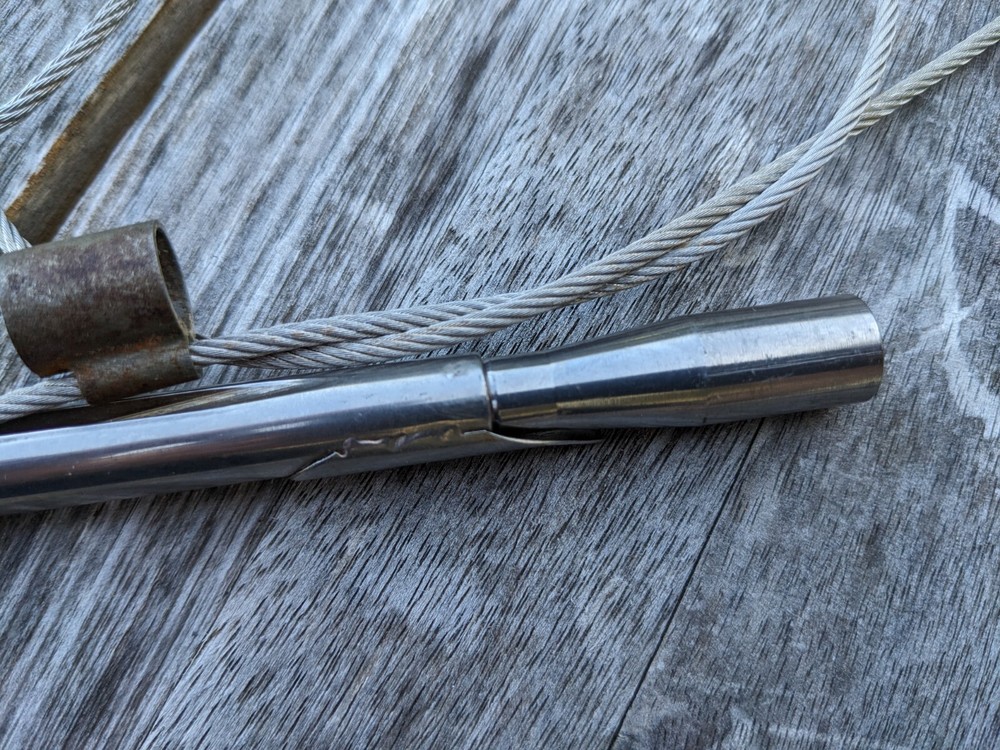 Two Original Alexander 3/8" Cable Speagun Sliptips
