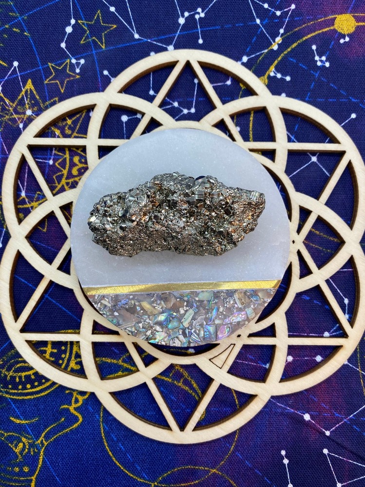 128 Gram Pyrite Free Form Crystal Specimen