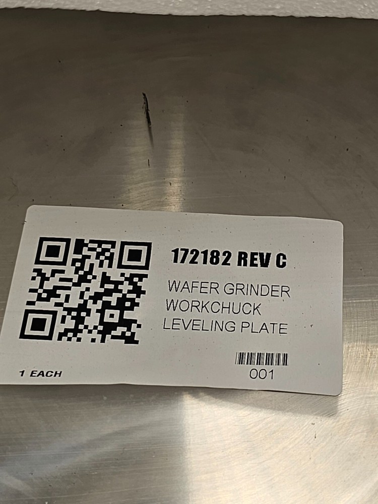 172182 Wafer Grinder Workchuck Leveling Plate Replacement