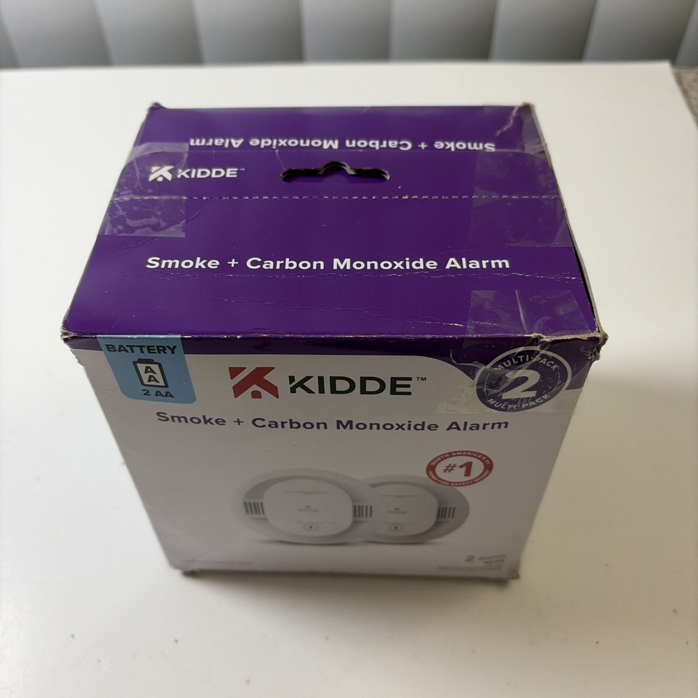 Kidde Smoke & Carbon Monoxide Detector, AA Battery Powered, 2 Pack