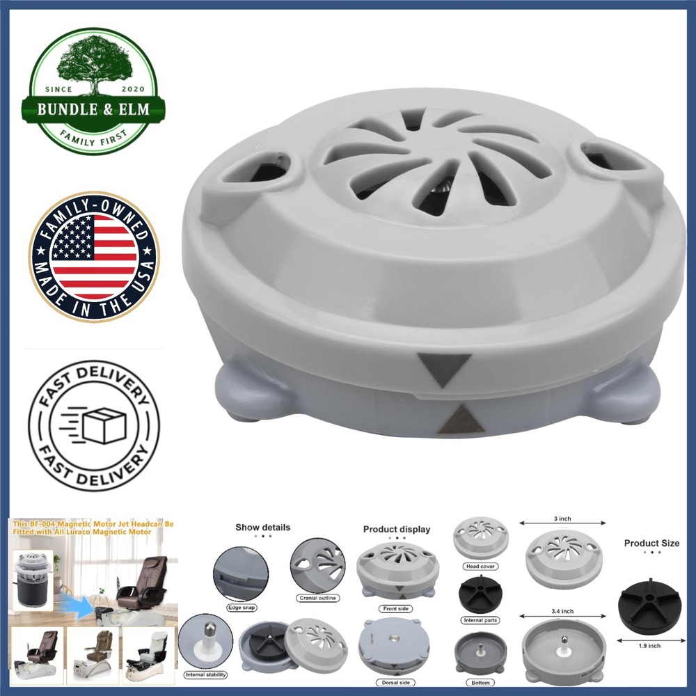 Replacement Jet Head Motor for Pedicure Spa Chair with Magnetic Components