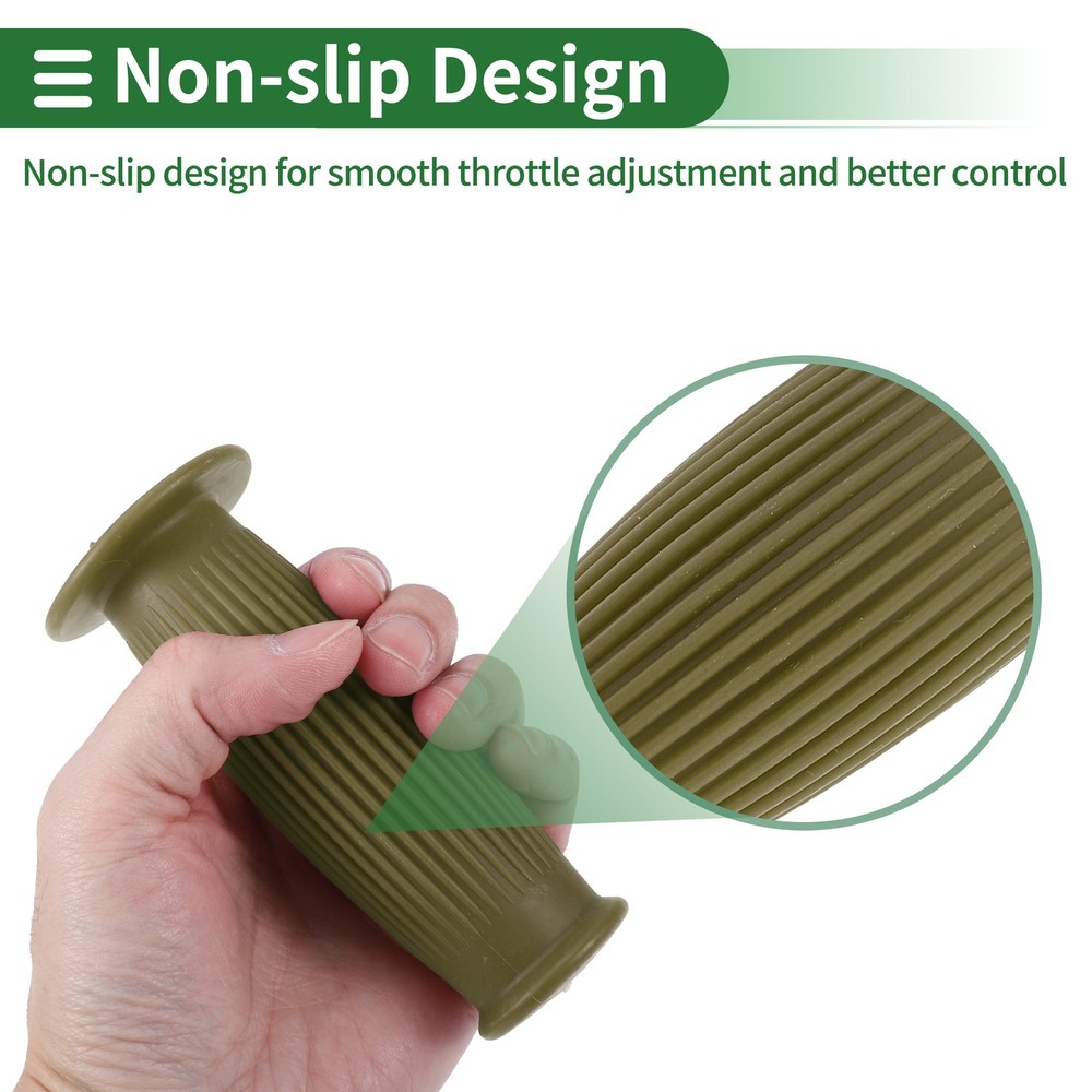 1" 25mm Motorcycle Knobs Handlebar Cover TPU Green