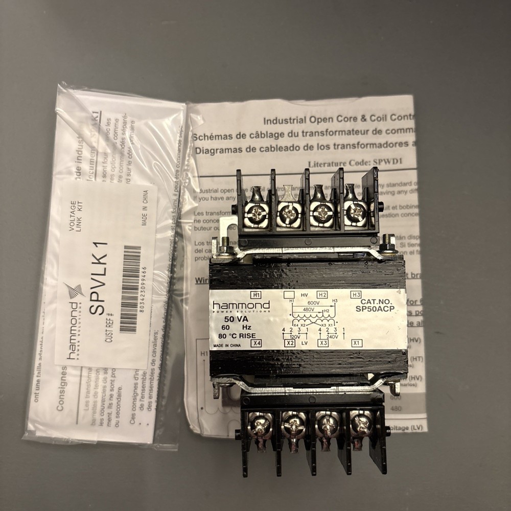 Hammond Control HPS Spartan SP50ACP Open Control 50VA Transformer