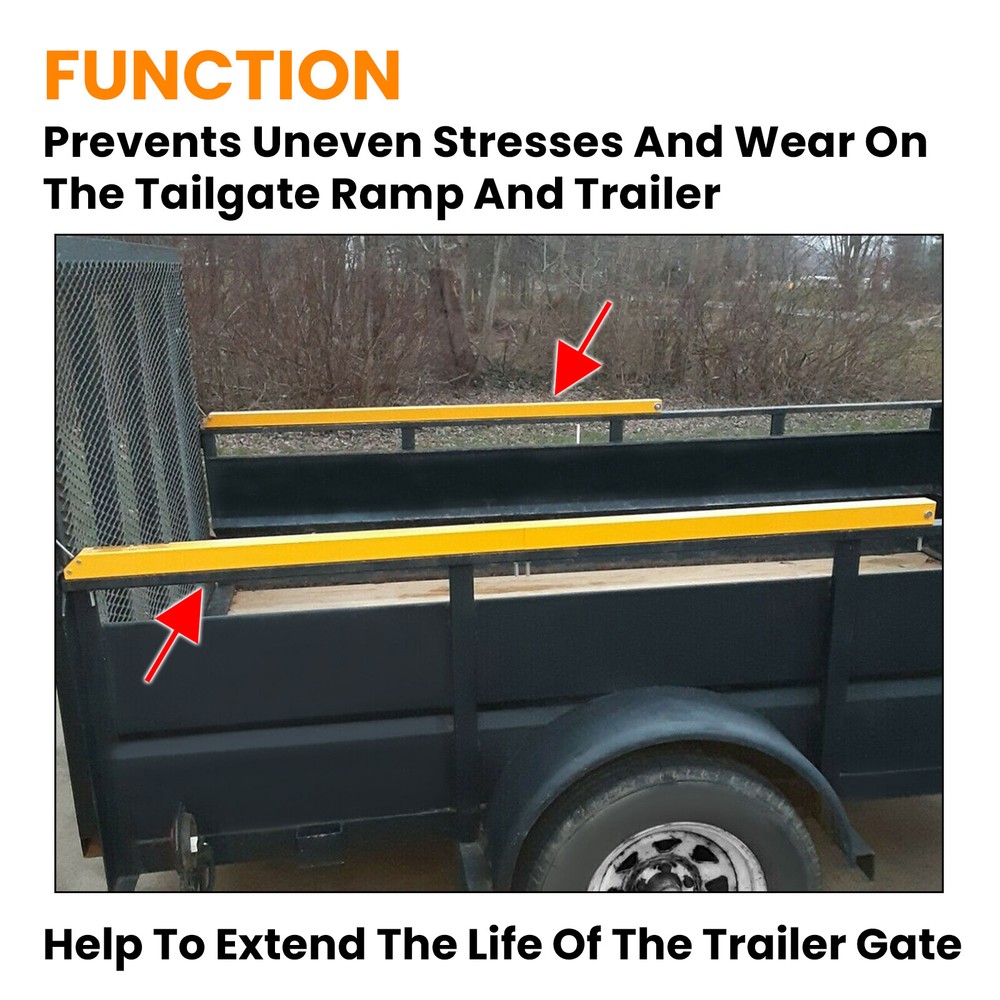 KUAFU 2 Sided Tailgate Utility Trailer Gate & Ramp Lift Assist System