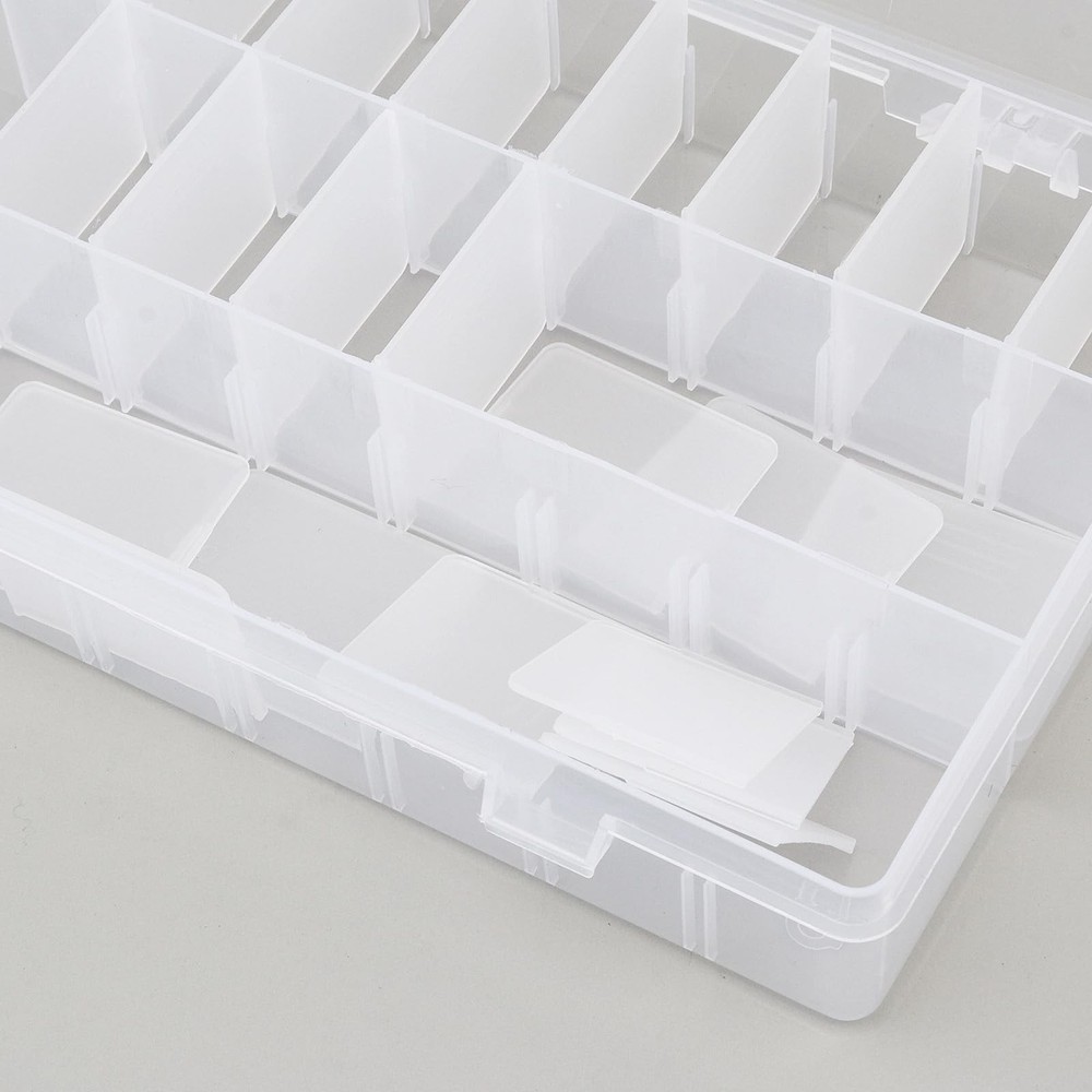 OriGlam 24 Compartment Electronic Component Storage Box Case, SMD SMT Case, E...