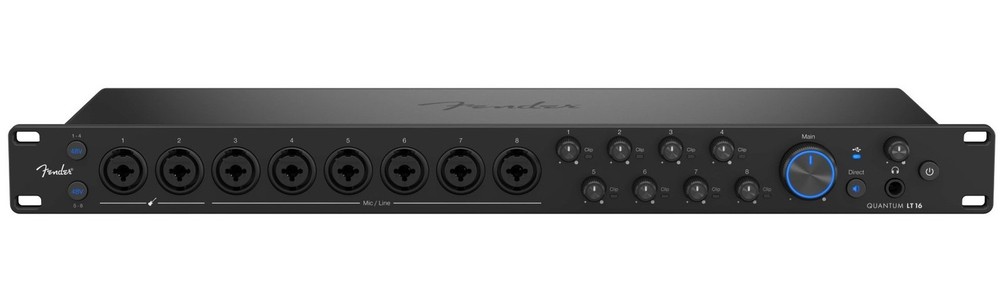 Fender Quantum LT 16 USB-C 16x8 Audio Recording Interface+Studio Microphone