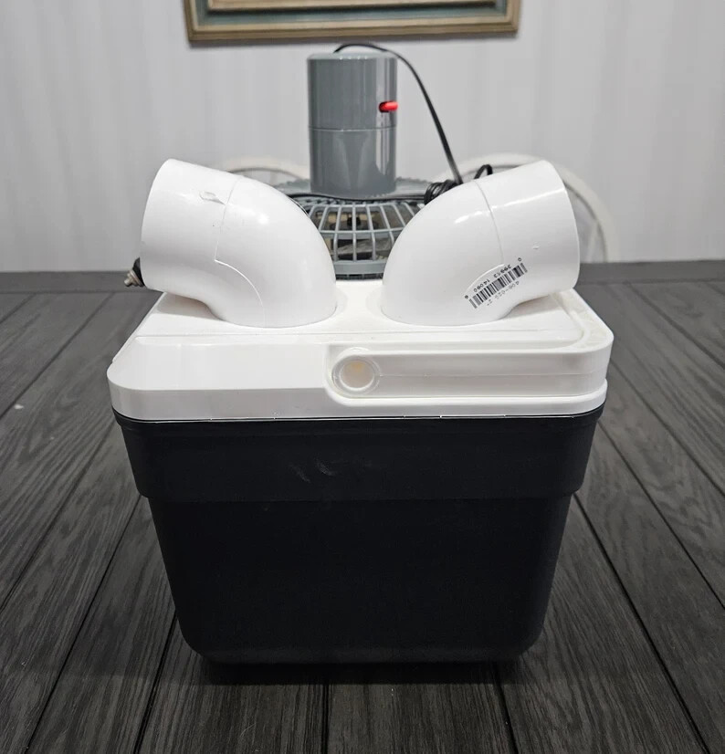 Onos 10qt Swamp Cooler Portable Air Conditioner Airplane Travel Camping 12v Fan