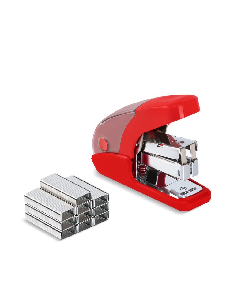Effortless Mini Stapler Set, 20 Sheet Capacity, Integrated Remover & Staple S...