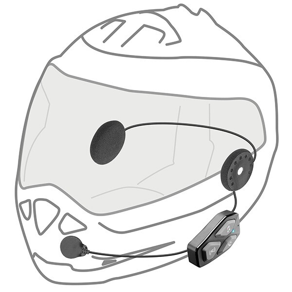 INTERPHONE UCOM 3 Mesh/Sena Rider/Pillion Motorcycle Bluetooth 5.1 Intercom