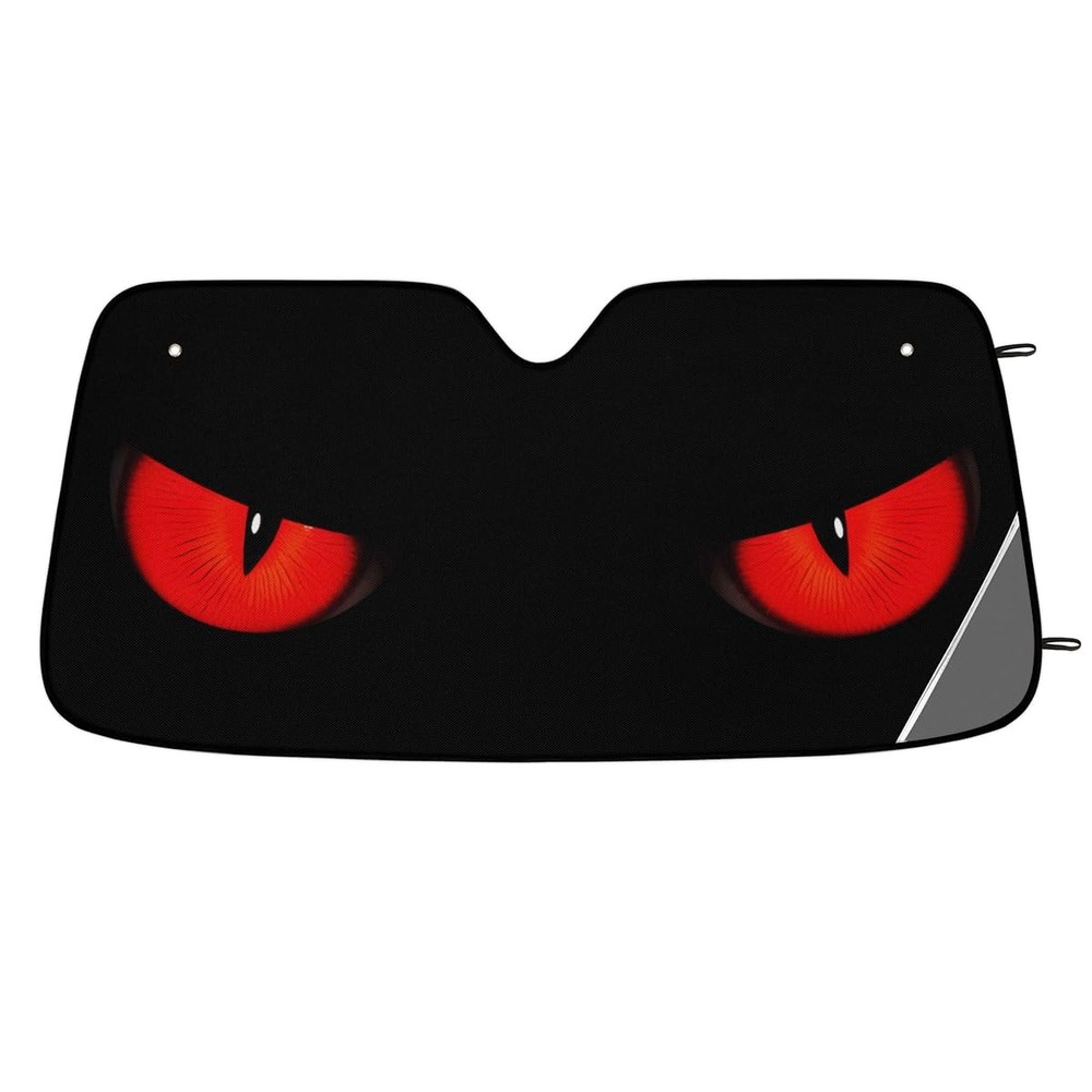 Car Windshield Sun Shade Evil Eyes Foldable Reflective Anti-UV