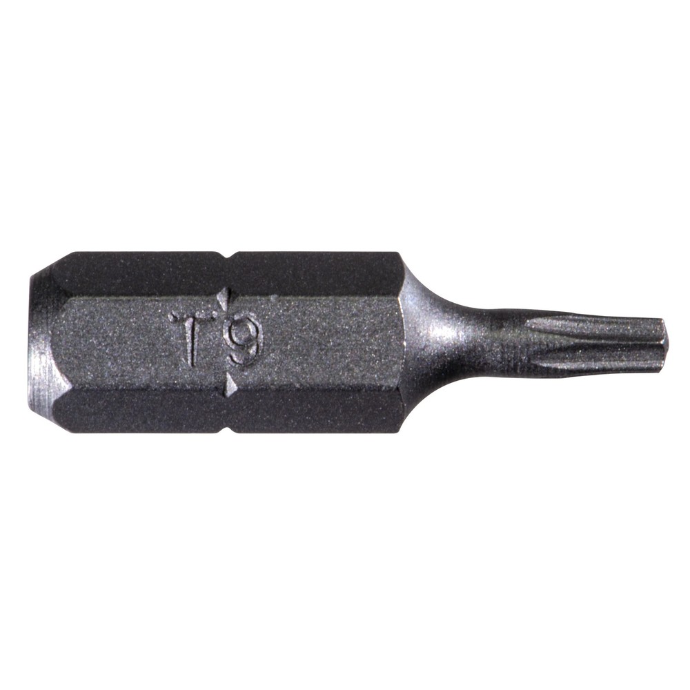 1/4" x 1" T9 Star Drive Insert Bits (5 pcs.)