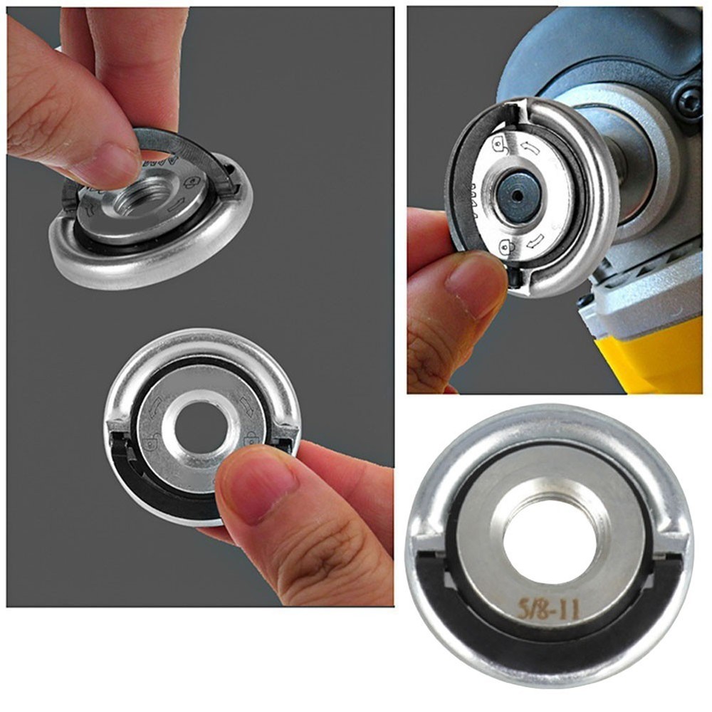 5 8 11 Thread Self Locking Grinder Pressing Plate Flange Nut for Wheels