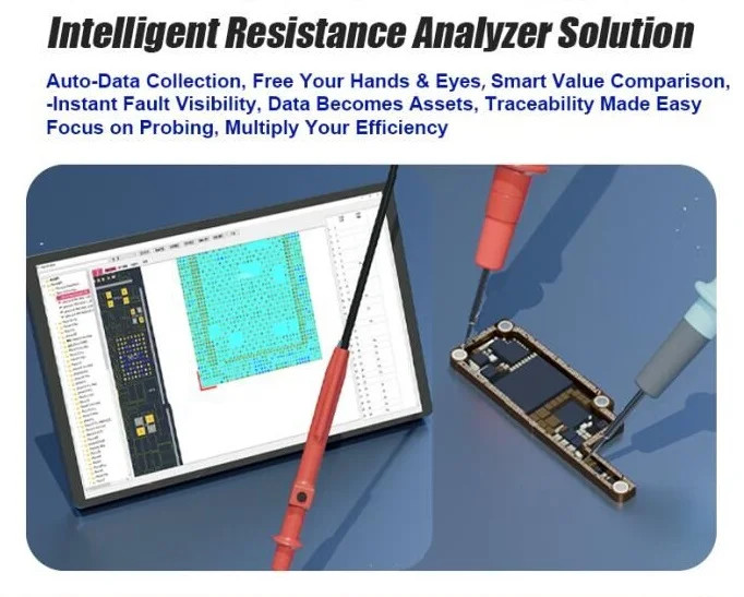 Intelligent Resistance Analyzer Automatic Data Recording For Phone Repair Tool